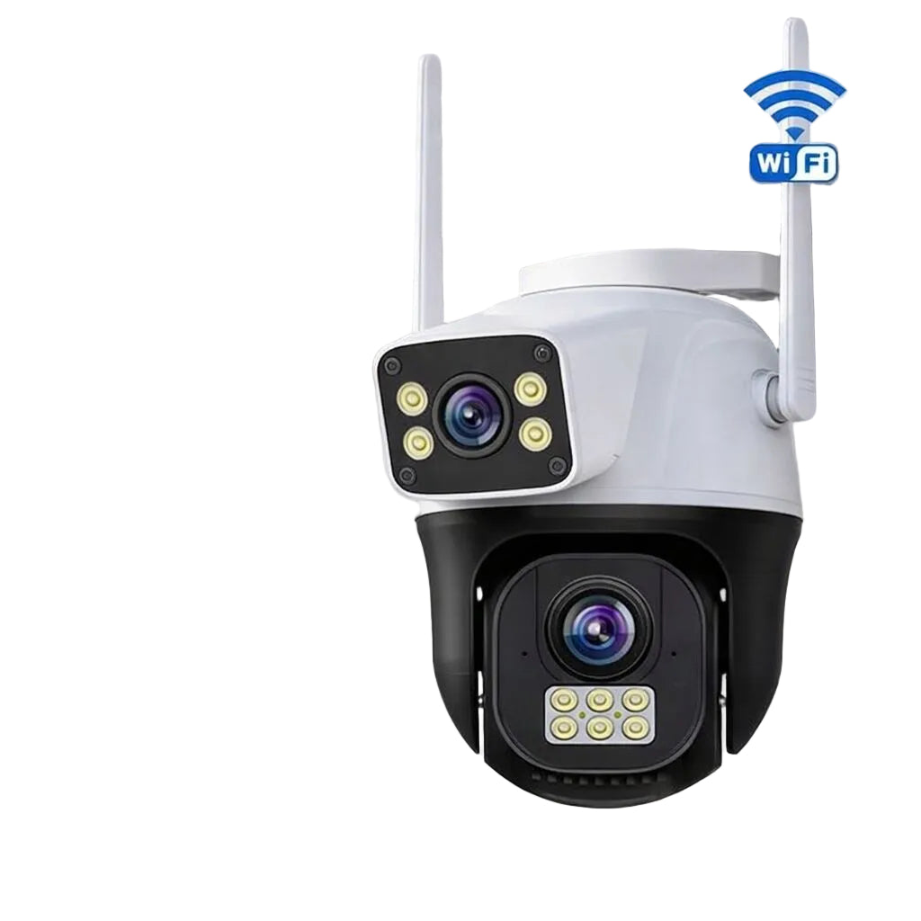 Caméra de surveillance WiFi 4K VisionPro 2.0 – Double objectif